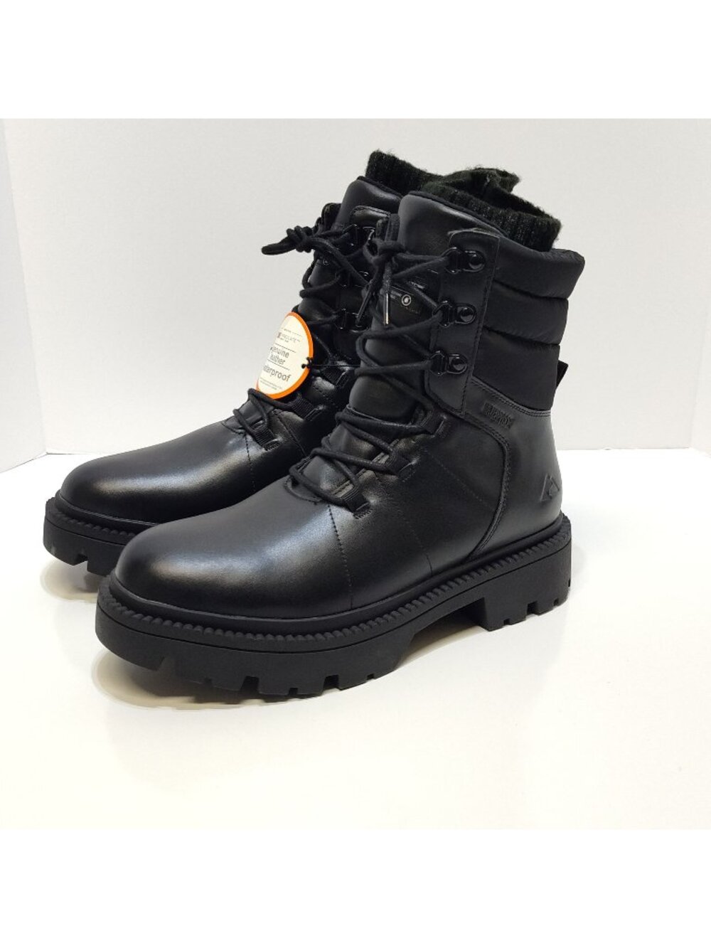 Ozark Trail Women 10 Combat Snow Boots Waterproof Leather 400g Thinsulate NWT
